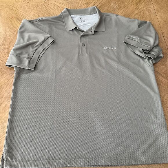 MENS Columbia PFG Fishing Hunting Omni Shade POLO GOLF SHIRT Sz XL - Picture 1 of 5